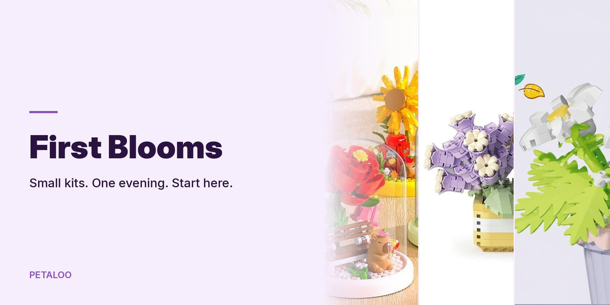 Beginner DIY flower building kits