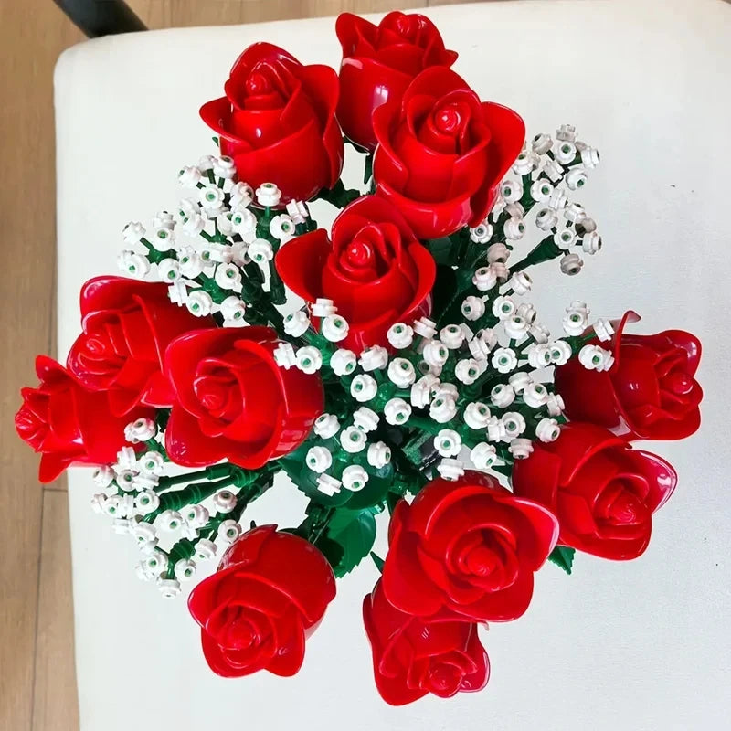 Handcrafted red rose DIY kit gift – forever bouquet – Petaloo