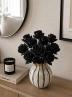 Black Rose Bouquet Kit – gothic black rose bouquet building set gift by Petaloo