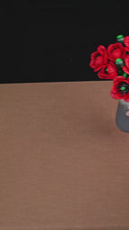 Video of the Red Poppy Bouquet Kit - sixteen red poppies built by hand from 576 blocks, shown finished and in detail. August's birth flower, permanent.