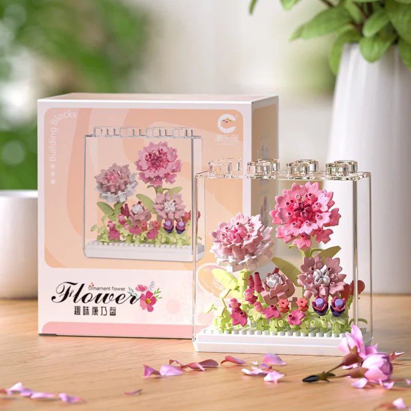 Pink Hyacinth DIY acrylic flower building block kit - Petaloo