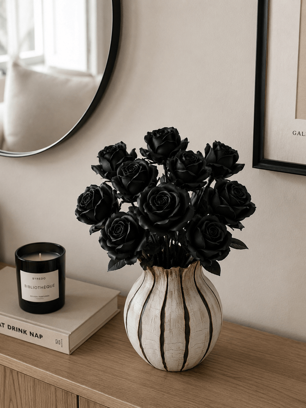 Black Rose Bouquet Kit – gothic black rose bouquet building set gift by Petaloo