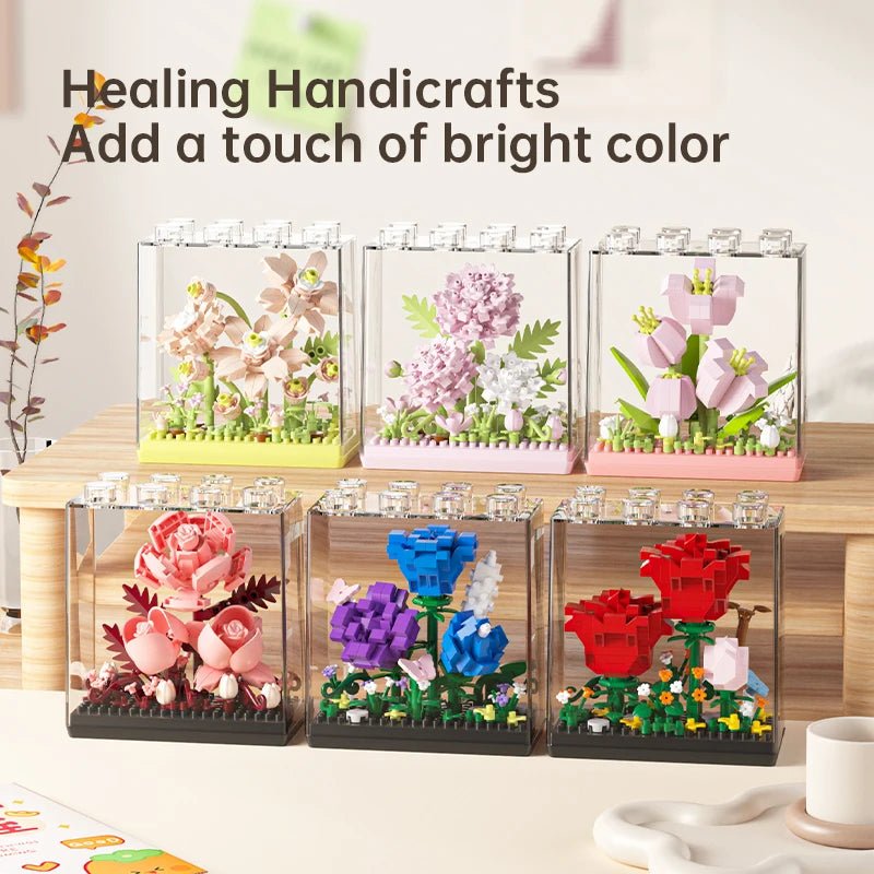 Petaloo Bloom Display Kit – 9 flower choices including rose tulip and lily