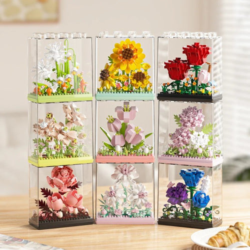 Bloom Display Kit – DIY eternal flower building blocks in acrylic frame by Petaloo