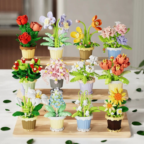 DIY flower pot building blocks – The Blooming Garden Kit by Petaloo