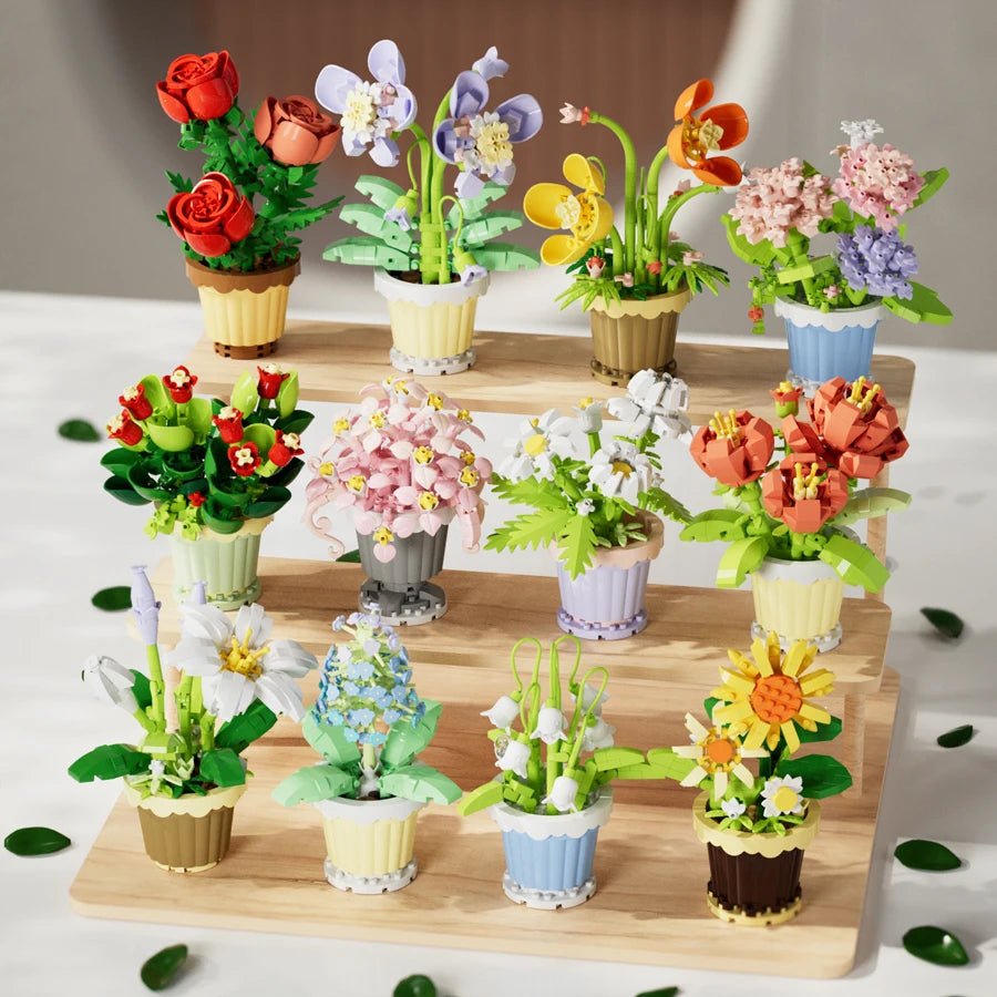 Petaloo Blooming Garden Kit – 12 flower varieties in mini decorative pot