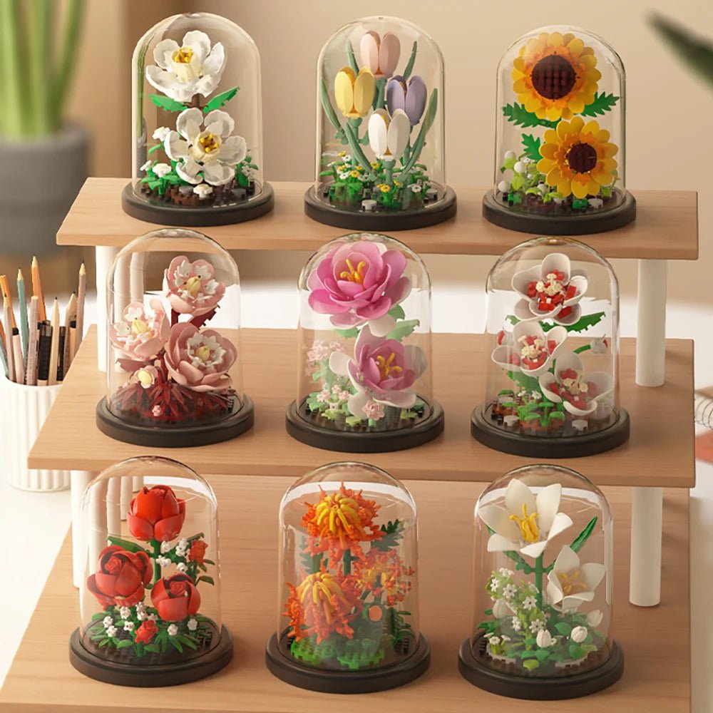 DIY mini flower building blocks bouquet kit – The Forever Flower Kit by Petaloo
