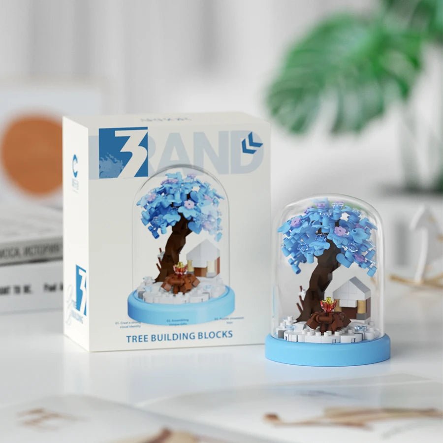 DIY blossom treehouse building blocks – spring and winter seasonal tree kit