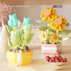 Petaloo mini garden building blocks – 12 flower varieties in decorative pot