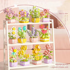 Petaloo Mini Garden Pot Kit – assorted flower building blocks for desk decor
