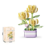 Yellow Magnolia DIY flower building block kit - Petaloo