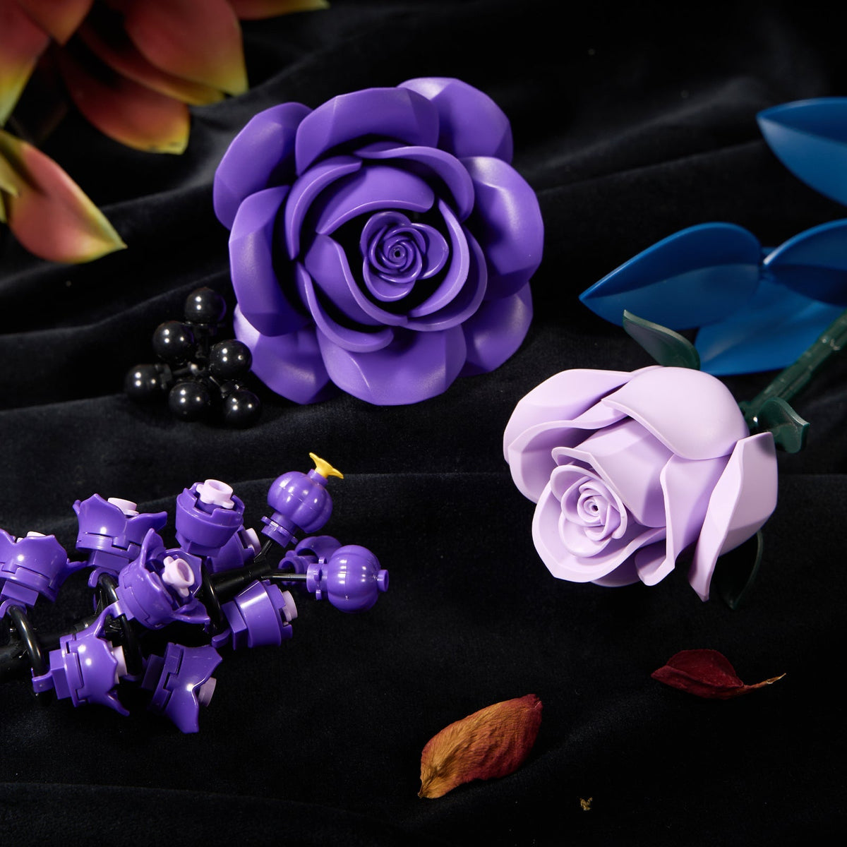 Close-up of a purple rose built from layered interlocking petals - Petaloo